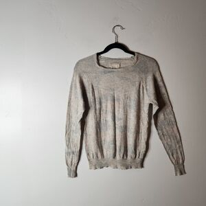 Zadig & Voltaire Crisp Cameo Print Cashmere Sweater Size Small